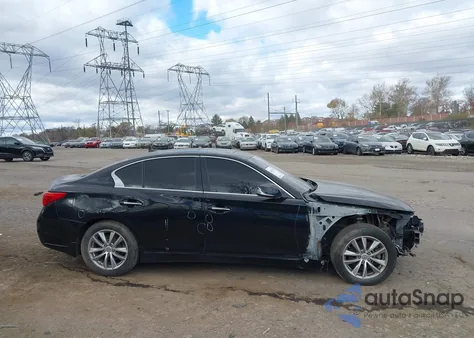 2015 Infiniti Q50 Premium from USA, damaged, VIN JN1BV7AR7FM393662